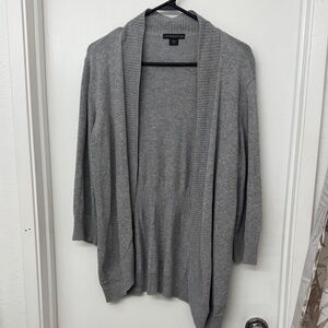 Covington Women's Open Front Gray Cardigan